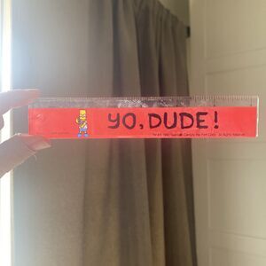 VINTAGE 1990 THE SIMPSONS BART YO, DUDE! 6 Inch Ruler